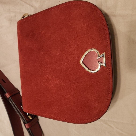 Kate Spade Suzie Large Suede Crossbody Purse with two straps - Picture 3 of 8